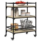 Kitchen Trolley Sonoma Oak 65x40x86.5 cm Engineered Wood 842397