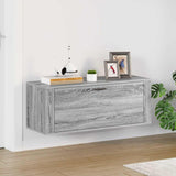 Wall Shoe Cabinet Grey Sonoma 100x35x38 cm Engineered Wood 821026