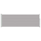 Patio Retractable Side Awning 100x300 cm Grey 48374