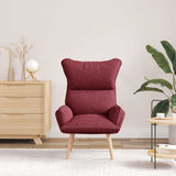 Armchair Wine Red 69 x 74 x 93 cm Fabric 42001868