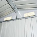 Garden Storage Shed Anthracite Steel 204x132x186 cm 47028