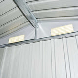 Garden Storage Shed Anthracite Steel 204x132x186 cm 47028