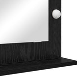 Vanity Mirror Rectangular with Mirror Black Oak 70 x 50 x 18 cm 868334