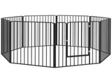 100cm 8 Panels Heavy Duty Dog Pen, Pet Playpen for Indoors, Outdoors, Small, Medium, Large Dogs T3398P349739