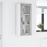 Wall Glass Cabinet LUCCA Concrete Grey 40 x 31 x 100 cm 885098