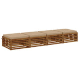4-Piece Seat Cushions SOEST 4 pcs 100% Polyester Sand 944884