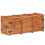 ZNTS Storage Chest 90x40x40 cm Solid Acacia Wood 289643