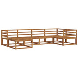 Outdoor Sofa Set 6 pcs Natural Solid Acacia Wood 3367807