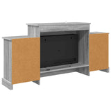 Electric Fireplace Grey Sonoma 140 x 30 x 67 cm Engineered wood 8021148