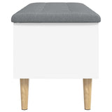 Storage Bench White 102x42x46 cm Engineered Wood 835082