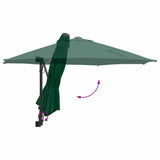 Garden Parasol Green 248 x 248 x 148 cm Polyester and Steel 42003228
