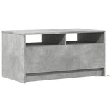 Coffee Table with LED Lights Concrete Grey Engineered Wood 851994