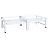 Washing and Drying Machine Pedestal with Pull-out Shelves White 51196