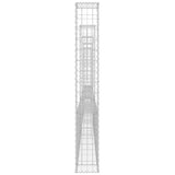 U-shape Gabion Basket with 5 Posts Iron 500x20x150 cm 151285