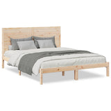 Extra Long Bed Frame without Mattress 140x220 cm Solid Wood 3309313