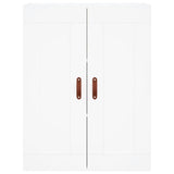 Highboard White 69.5x34x180 cm Engineered Wood 3199977