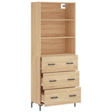 Highboard Sonoma Oak 69.5x34x180 cm Engineered Wood 3189384