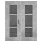 Highboard Concrete Grey 69.5x34x180 cm Engineered Wood 3198485