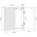 Dartboard Cabinet ARNHEM High Gloss White 52.5 x 10.5 x 53.5 cm 896669