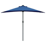 Garden Parasol 294 x 150 x 223 cm Polyester and Steel Azurblau 42003266
