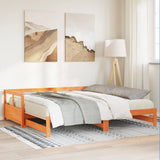 Daybed without Mattress Wax Brown 90x200 cm Solid Wood Pine 854954