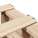 ZNTS Bed Frame without Mattress 90x200 cm Solid Wood Pine 850794