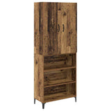 Highboard Old Wood 69.5 x 34 x 180 cm Engineered Wood 3415792