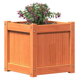 Garden Planters 2 pcs Wax Brown Solid Wood Pine 837409