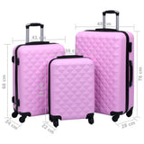 Hardcase Trolley Set 3 pcs Pink ABS 92414