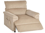 Corduroy Electric Massage Recliner - Brown T3398P422779