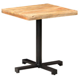 Bistro Table Square 70x70x75 cm Rough Mango Wood 320266