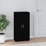 Shoe Cabinet Black 55x35x108 cm Engineered wood 342665