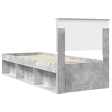 Bed Frame Concerte Grey 75 x 190 cm Solid Pine Wood 3410666