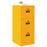 File Cabinet with Drawer Mustard Yellow 44 x 50 x 106.5 cm 891601