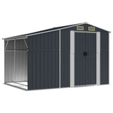Garden Shed Anthracite 277x192.5x179 cm Galvanised Steel 3188292