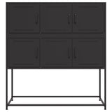 Sideboard Black 100.5x39x107 cm Steel 846596