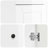 Bathroom Vanity with Sink High Gloss White 42 x 40 x 84.5 cm 890058