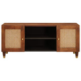 TV Cabinet with Shelf Brown 105 x 33.5 x 46 cm Solid Mango Wood 4018880
