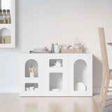 Sideboard High Gloss White 100 x 35 x 59 cm Engineered Wood 891348