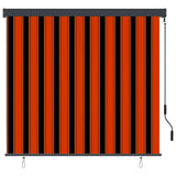 Roller Blind Orange and Brown 180 x 250 cm Fabric and Aluminum 362086