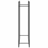 Firewood Rack Matt Black 110x28x116 cm Steel 350310