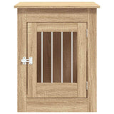 Dog Crate Furniture Sonoma Oak 55x80x68 cm Engineered Wood 838325