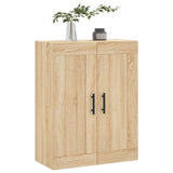 Wall Mounted Cabinet Sonoma Oak 69.5x34x90 cm Engineered Wood 830407