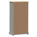 Bookcase VIGO Grey 60x35x114.5 cm Solid Wood Pine 353186