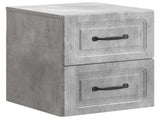 Wall-Mounted Bedside Cabinet Concrete Grey 34.5 x 33 x 40 cm 899321