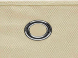 Storage Boxes with Lid 10 pcs Cream 32x32x32 cm Fabric 288360