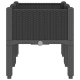 Garden Planter with Legs Black 80x40x42 cm PP 367893