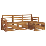Outdoor Sofa Set 4 pcs Natural 3374609
