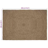 Area Rugs Grey 200 x 290 cm Jute 42010546