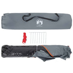 Camping Tent Dome 3-Person Grey and Orange Quick Release 4004195